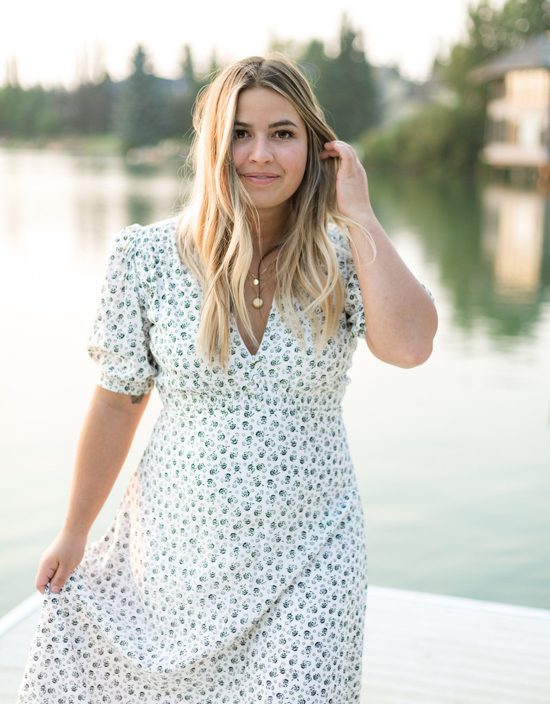 Sonja Midi Dress - La Bleu Floral Print ...