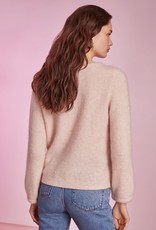 Des Petits Hauts Colombe Pullover with Braided Neckline and Cuff