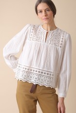Indi and Cold Romantic White Cotton Blouse