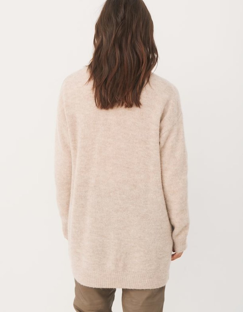 Part Two Eitona Cardigan in Natural Melange