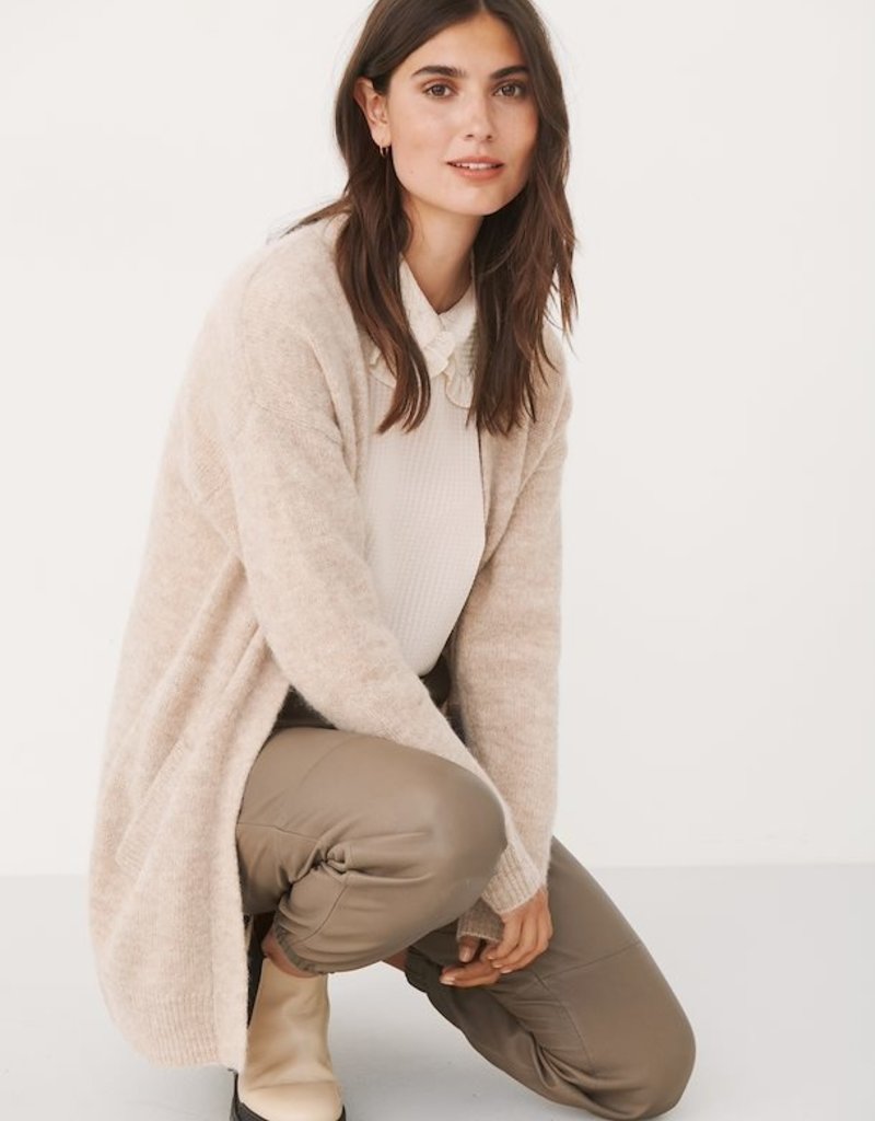 Part Two Eitona Cardigan in Natural Melange