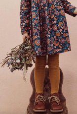Louise Misha Girls Roulotta Dress in Charcoal Bohemian Flowers