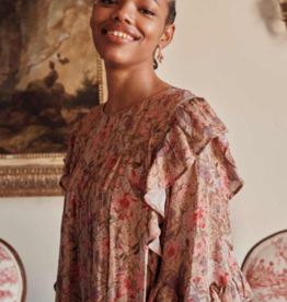 Louise Misha Otello Dress in Sand Garden Flowers