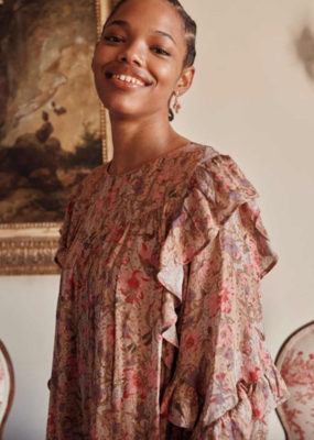 Louise Misha Otello Dress in Sand Garden Flowers