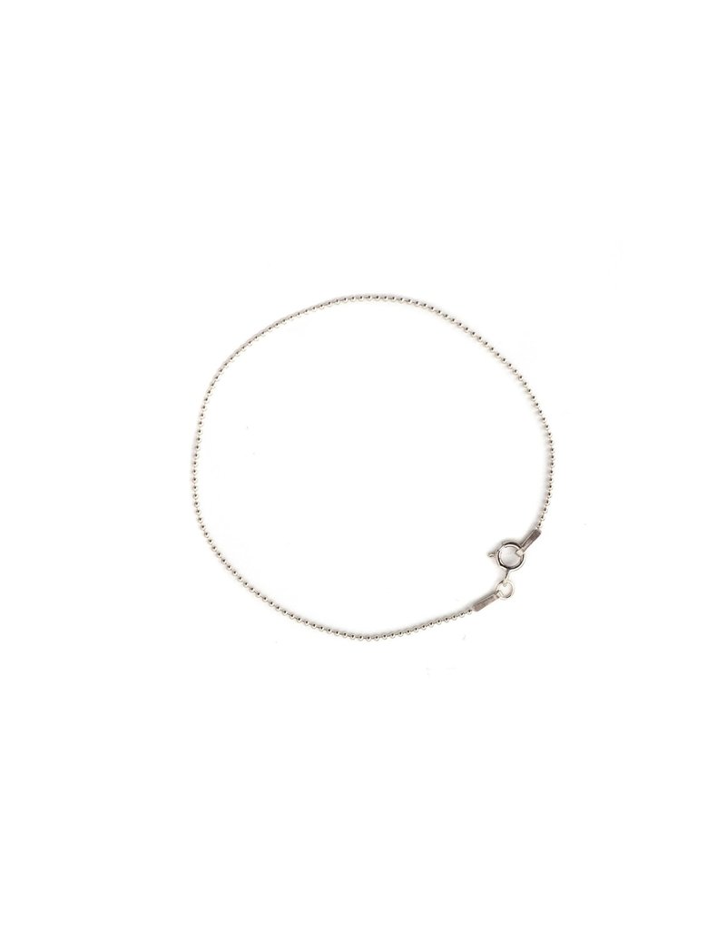 Lisbeth Tia Beaded Chain Bracelet - Silver