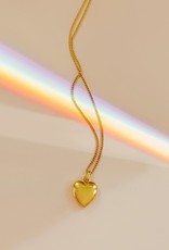 Sugar Blossom 18K Gold Plated Brass With Small Heart Pendant