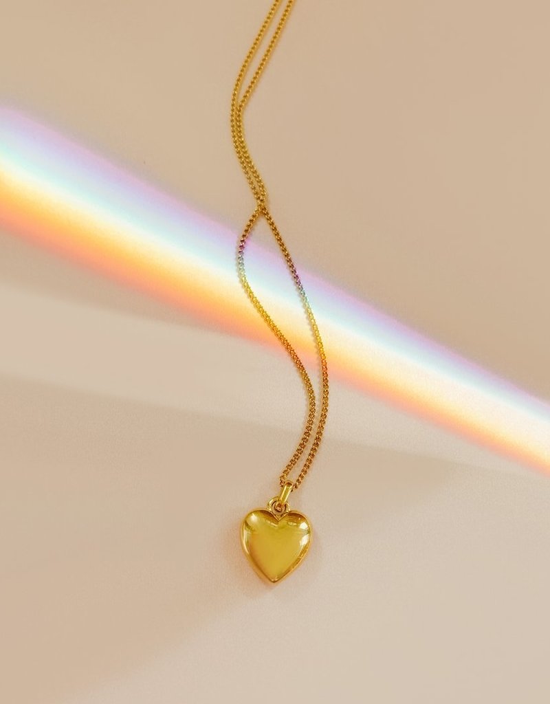 Sugar Blossom 18K Gold Plated Brass With Small Heart Pendant