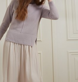 Yaya Sweater With Verticle Seam and Ribbed Details