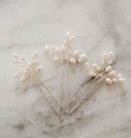 Luna & Stone Hadera Hair Pins (set of 3) Silver