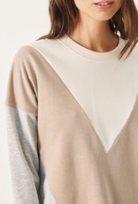 Part Two Liann Sweatshirt in Color Block Neutral (FINAL SALE)