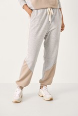 Part Two Leva Jersey Pants in Color Block Neutral