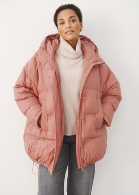 Part Two Kei Oversized Puffer Coat in Rose Dawn