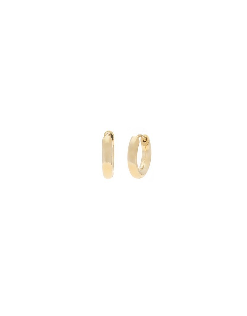 Leah Alexandra Margo Hoops Gold - 12mm