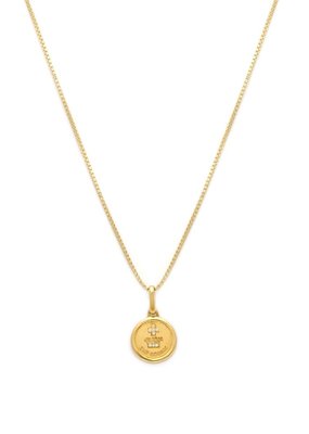 Leah Alexandra Leah Alexandra - Round Love Token Necklace - Gold