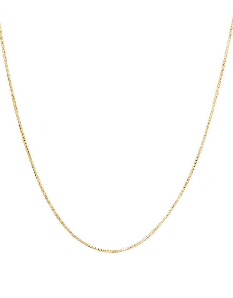 Baby Box Chain Necklace 10k Gold 