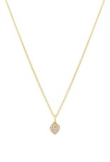 Leah Alexandra Heart Pave Necklace CZ