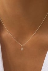 Leah Alexandra Tiny Horseshoe Necklace Silver