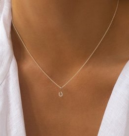 Leah Alexandra Leah Alexandra - Tiny Horseshoe Necklace Silver