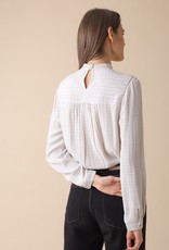 Indi and Cold Cara High-Neck Blouse