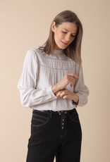 Indi and Cold Cara High-Neck Blouse