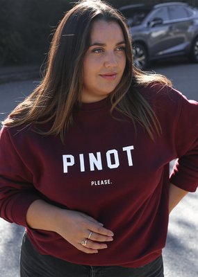 Brunette the Label Brunette the Label - Pinot Please Crewneck (XS/S)