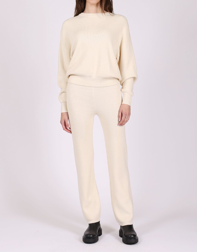 Brunette the Label Ribbed Knit Pant