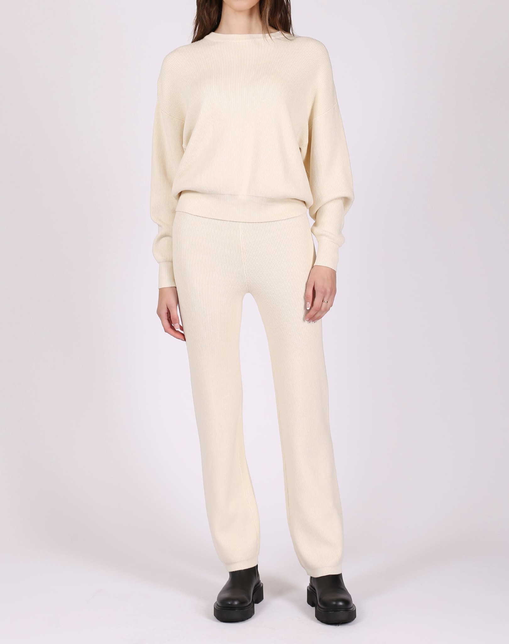 Ribbed Knit Pant - Adorn Boutique