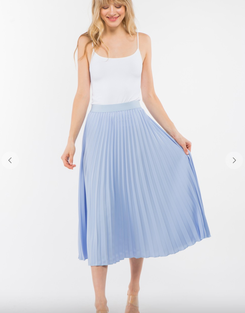 Taba Tia Pleated Midi Skirt