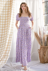 Polagram Sidney Square Neck Floral Maxi Dress (FINAL SALE)