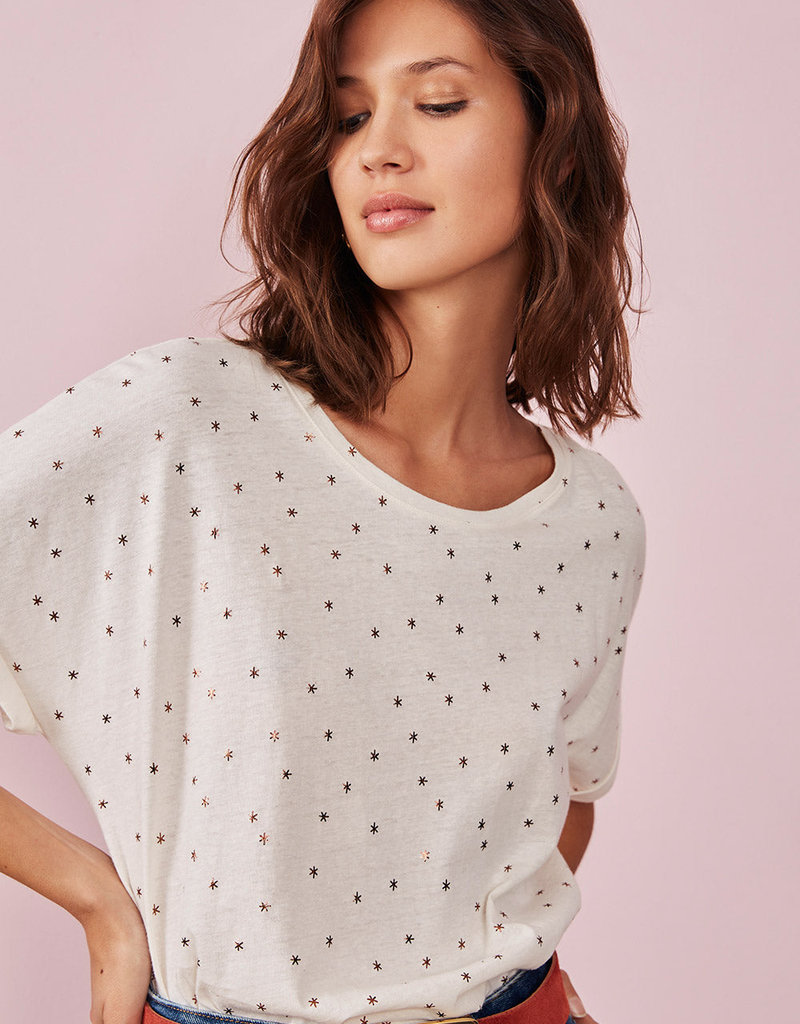 Des Petits Hauts Zazama Star Print T-Shirt