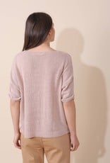 Indi and Cold Liz Short Sleeve Linen Cardigan (FINAL SALE)