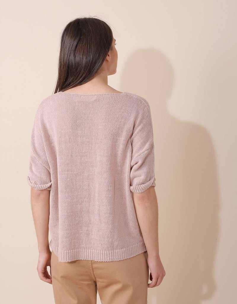 Indi and Cold Liz Short Sleeve Linen Cardigan