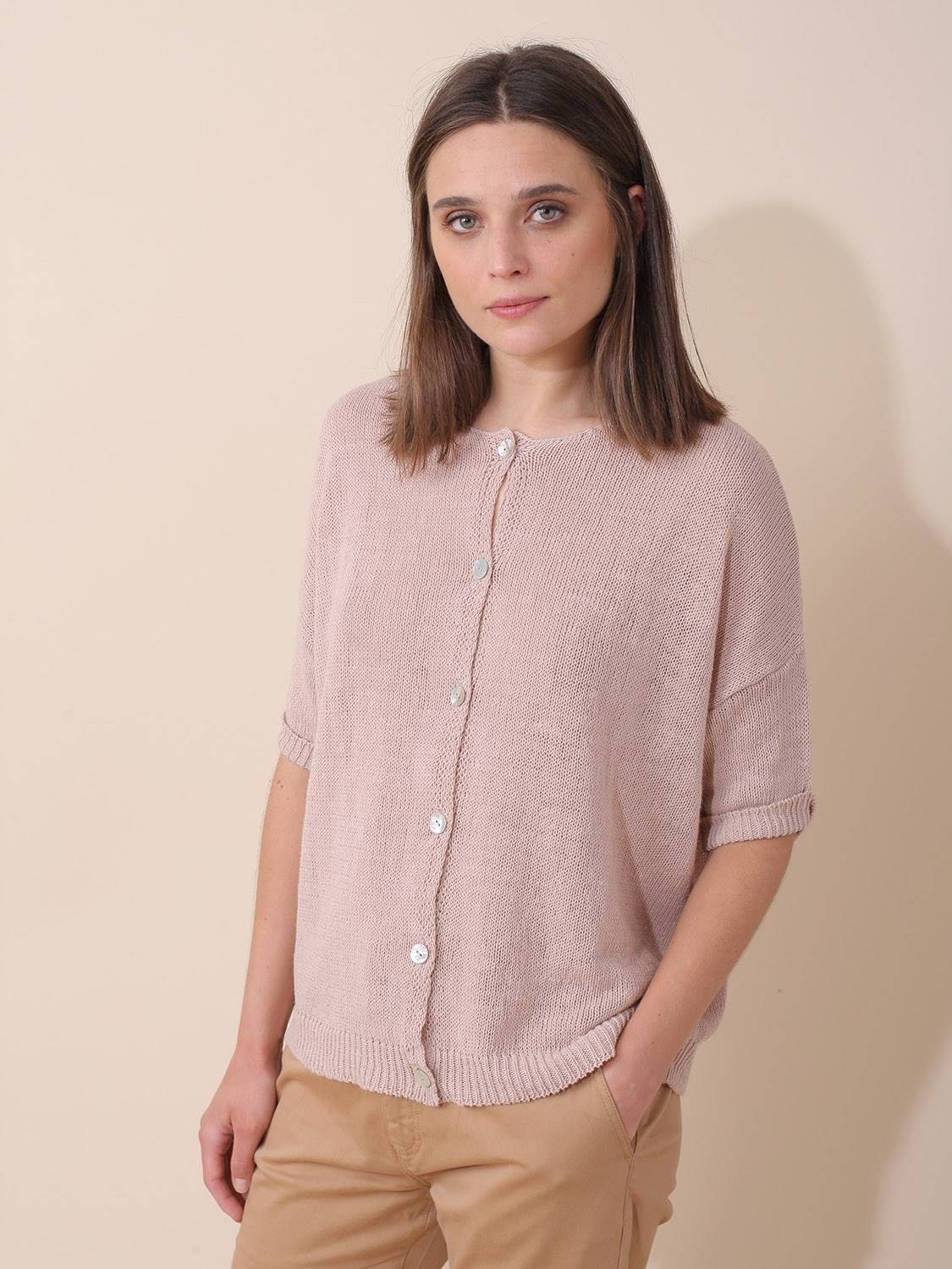 【SCENERITY】Murphy linen cardigan Murphy linen cardigan - SCENERITY | 60% - Asian Fashion