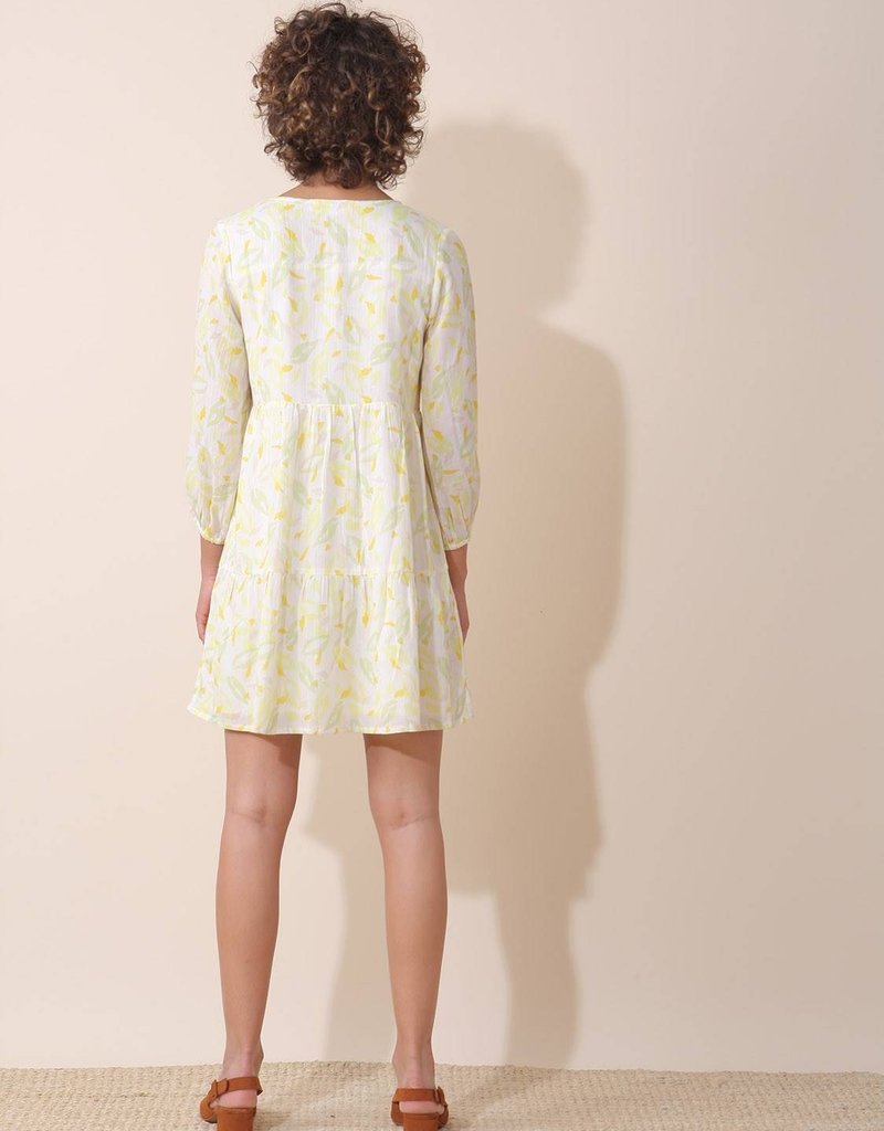 Indi and Cold Cadie Citronela Print Mini Dress (FINAL SALE)