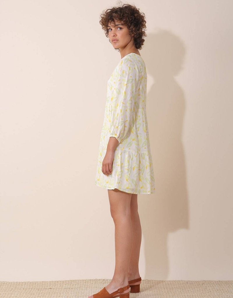 Indi and Cold Cadie Citronela Print Mini Dress (FINAL SALE)