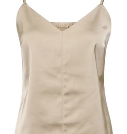 InWear Zilky Satin Tank in Champagne