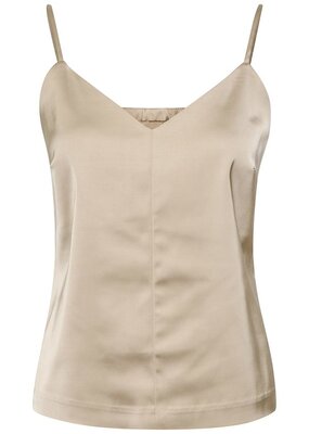 InWear Zilky Satin Tank in Champagne