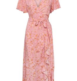Part Two Clarina Midi Dress in Pink Floral (SIZE 6)
