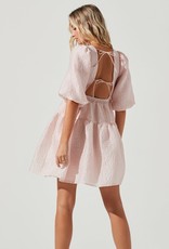 ASTR Principessa Bubble Sleeve Cutout Mini Dress