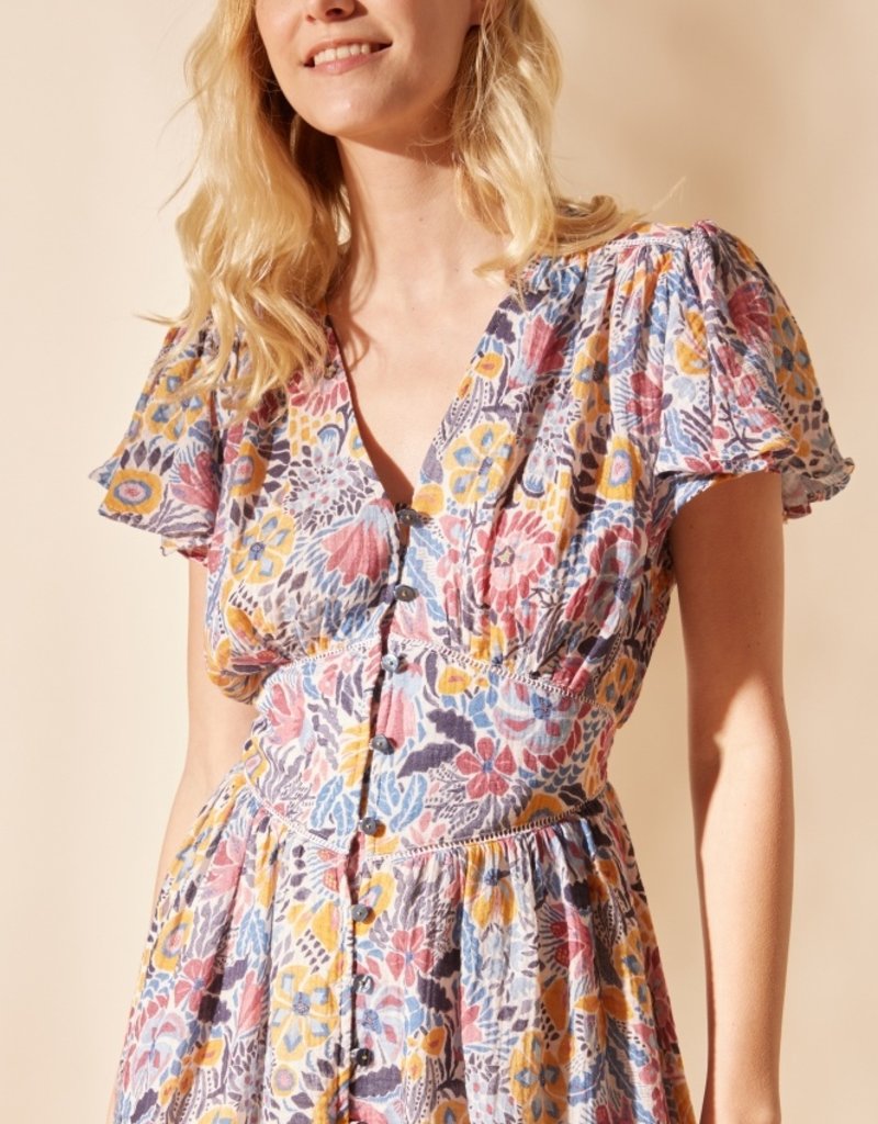 Louizon Valeriane Short Sleeve Mini Dress