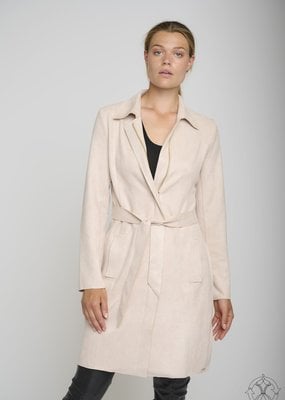 Rino and Pelle Piazza Long Faux Suede Coat (Size 10)