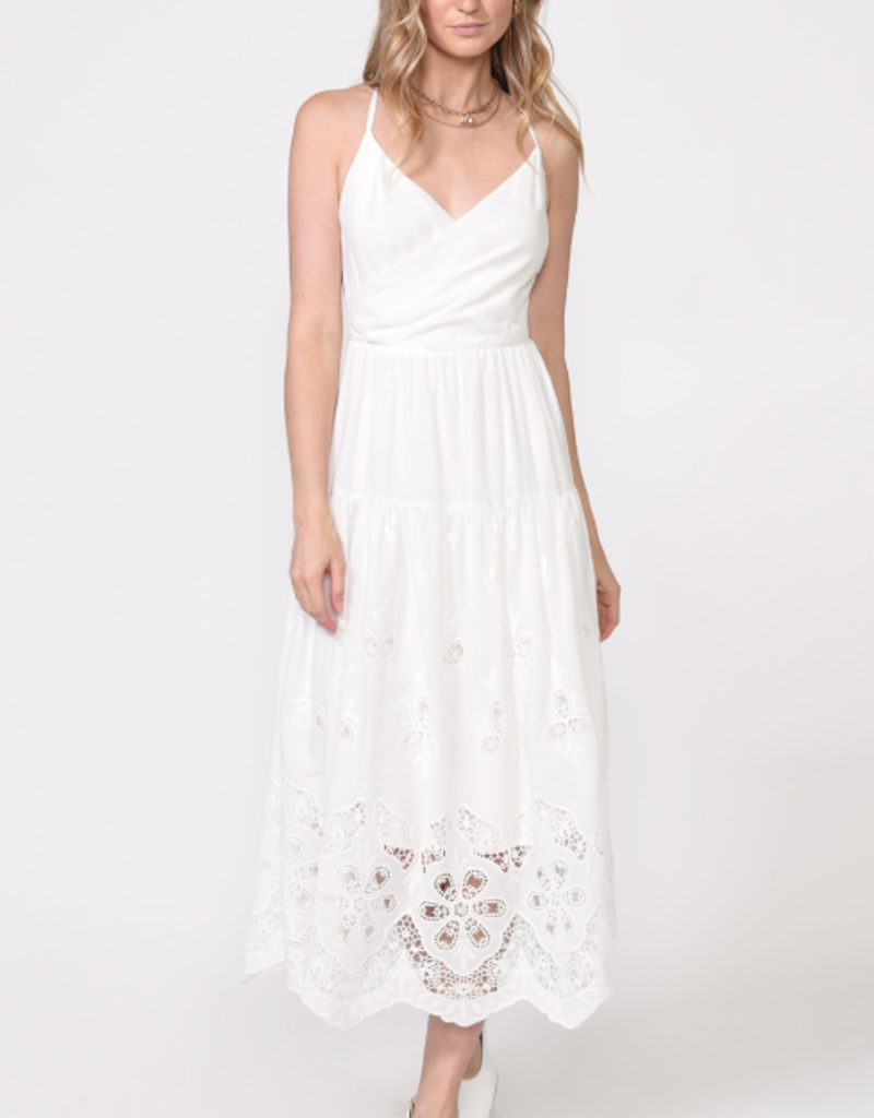 Tiered Lace Midi Dress