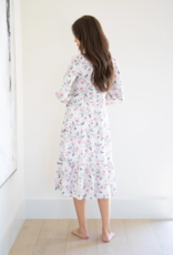 Privilege Faye Long Sleeve Printed Midi Dress