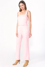 Adelyn Rae Crystal Scalloped Crepe Jumpsuit (FINAL SALE)