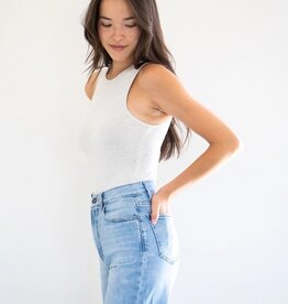 Privilege Holly Heathered Grey Bodysuit *Only One Left XS*