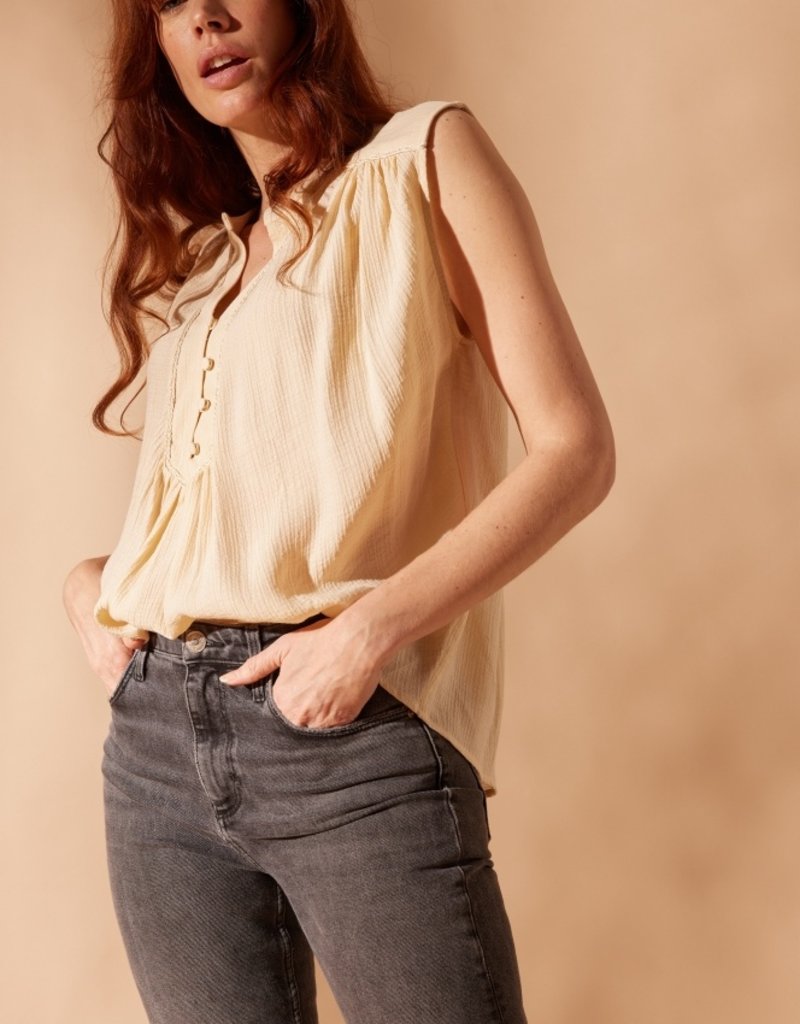 Louizon Westiti Cap Sleeve Blouse (Final Sale)