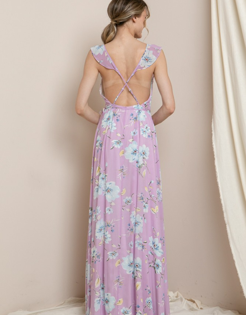 Soieblu Leia Floral Maxi Wrap Dress (FINAL SALE)