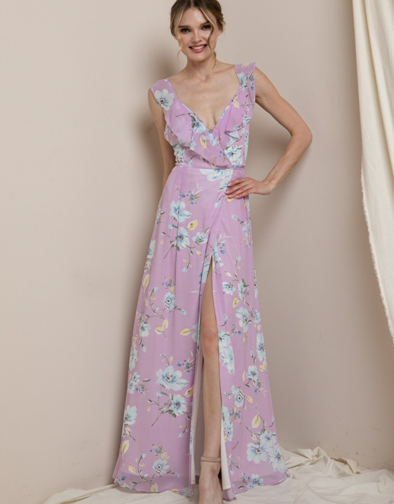 Soieblu Leia Floral Maxi Wrap Dress (FINAL SALE)