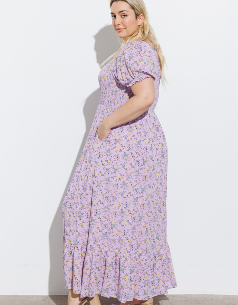 Polagram Sidney Square Neck Floral Maxi Dress (FINAL SALE)