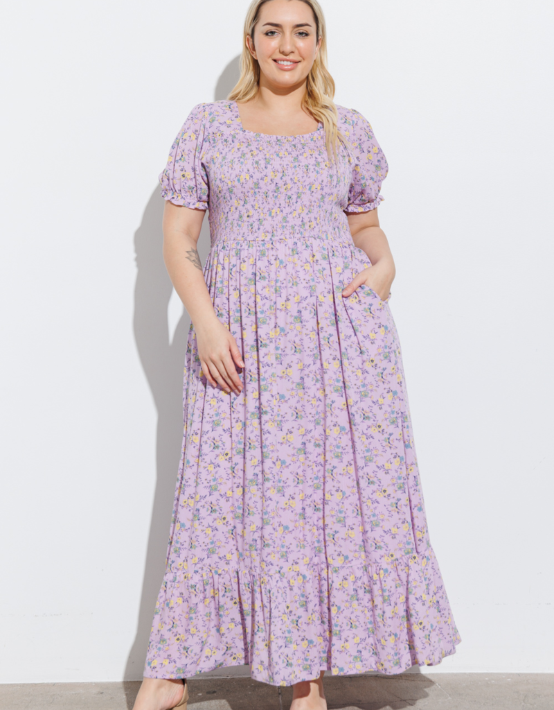 Polagram Sidney Square Neck Floral Maxi Dress (FINAL SALE)